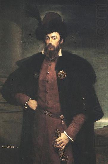 Portrait of Jan Dzialynski., Leon Kaplinski